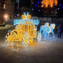 Ёлочная фигура олень из стеклопластика, натуральная (арт. 26-1090409)