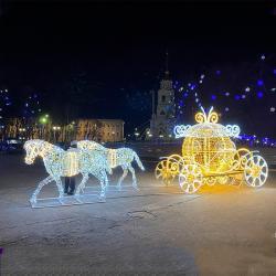 Светодиодная уличная фигура оленя для украшения (арт. 26-1090410)