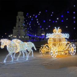 Светодиодная уличная фигура оленя для украшения (арт. 26-1090410)