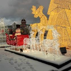 Украшение для улицы светодиодный олень большой рождественский (арт. 26-1090411)