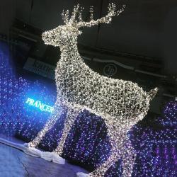 Уличная новогодняя фигура Олень с подсветкой для парка (арт. 26-1090412)