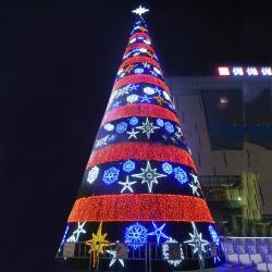 Искусственная елка LED 10M 20M 30M с металлической подставкой для улицы (арт. 26-1090438)