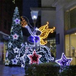 Елка уличная металлическая светящаяся гигантская 2023 (арт. 26-1090448)