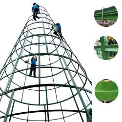 Ель новогодняя большая с имитацией хвои и свисающими ветвями (арт. 26-1090450)