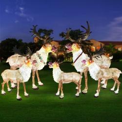 Скульптура Олень Рождественская Светящаяся Большая (арт. 26-1090453)