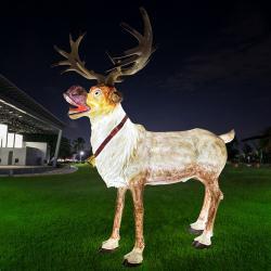 Скульптура Олень Рождественская Светящаяся Большая (арт. 26-1090453)