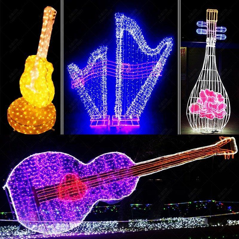 Скульптура из металла "Рождественская Скрипка" для декора (арт. 26-1090467)