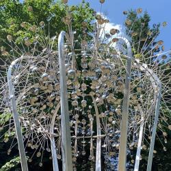 Подвесная скульптура из нержавеющей стали большого размера (арт. 26-1090473)