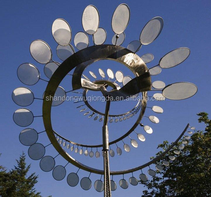 Скульптура кинетическая для улицы из нержавеющей стали (арт. 26-1090474)