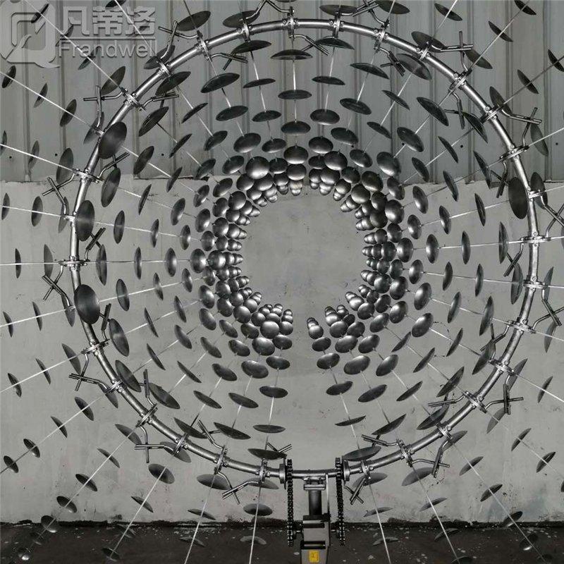 Скульптура для сада из нержавеющей стали с кинетическим эффектом (арт. 26-1090482)