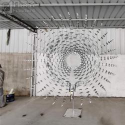 Скульптура для сада из нержавеющей стали с кинетическим эффектом (арт. 26-1090482)