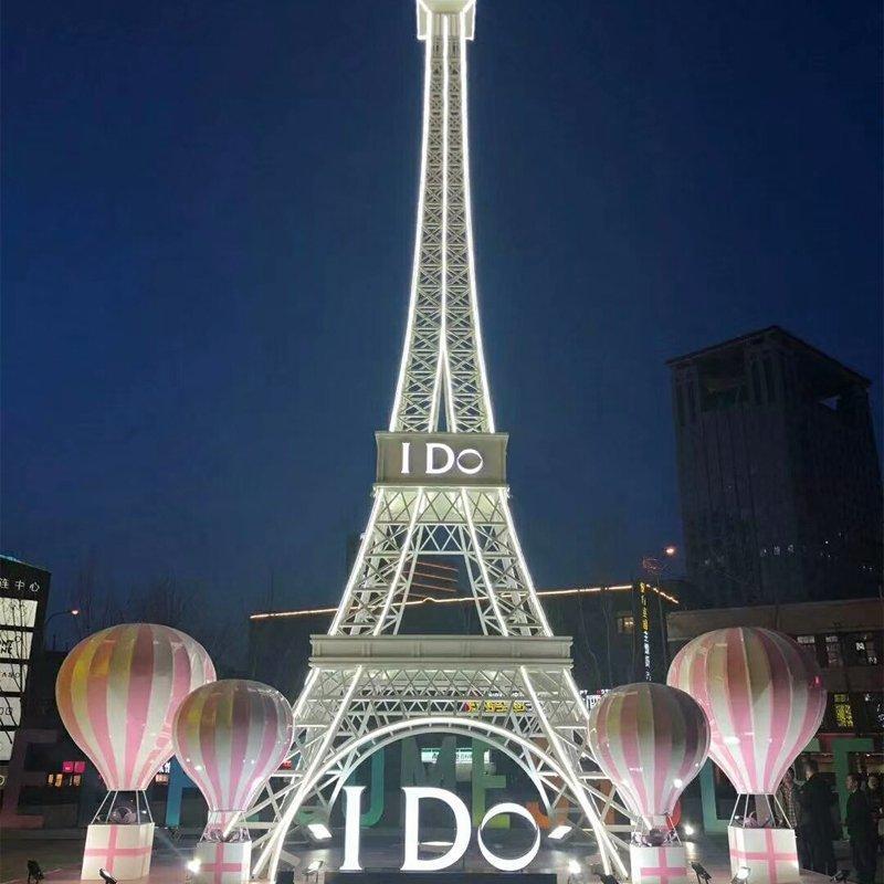 Скульптура для сада Эйфелева башня с LED подсветкой (арт. 26-1090487)