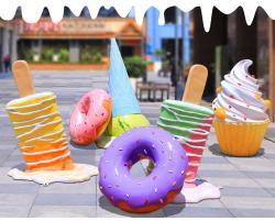 Декор для кафе 3D мороженое из смолы шоколадное (арт. 26-1090511)