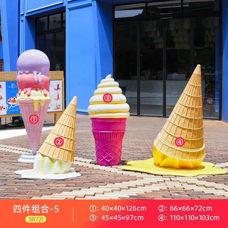 Реквизит 3D Мороженое из стекловолокна для парка (арт. 26-1090533)