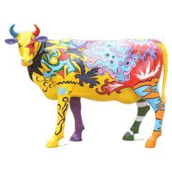 Скульптура коровы из стекловолокна для улицы (арт. 26-1090540)