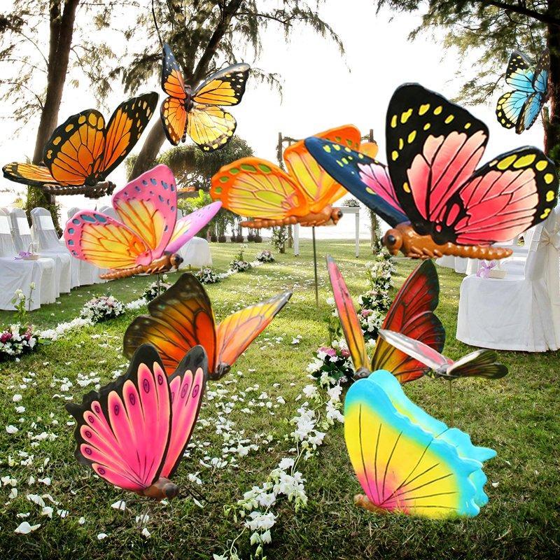 Скульптура бабочки из стеклопластика для сада, гигантская (арт. 26-1090544)