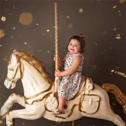 Лошадка карусельная садовая из стекловолокна для свадьбы (арт. 26-1090558)