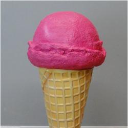 Знак для уличного магазина в виде рожка с лимонным мороженым (арт. 26-1090563)