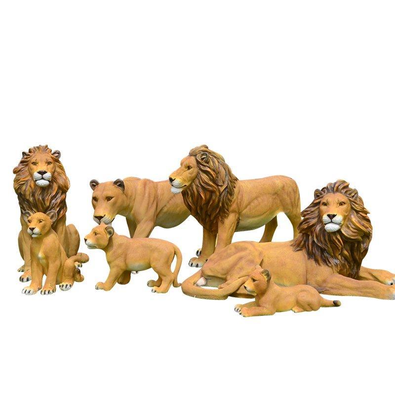 Статуя льва из стеклопластика для сада и парка (арт. 26-1090564)