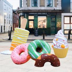 Украшение новогоднее гигантская трость мороженое (арт. 26-1090567)