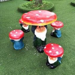 Стол и стул из смолы для улицы, водонепроницаемые (арт. 26-1090573)