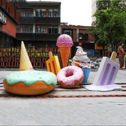 Скульптура мороженого из стеклопластика для декора (арт. 26-1090576)