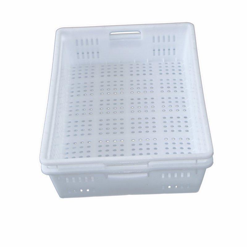 Корзина пластиковая HDPE/PP белая вентилируемая для мяса (арт. 26-1200047)