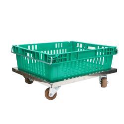 Корзина пластиковая PE штабелируемая с металлической ручкой для заморозки (арт. 26-1200048)