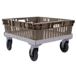 Корзина пластиковая PE штабелируемая с металлической ручкой для заморозки (арт. 26-1200048)