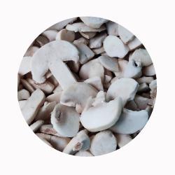 Грибы шампиньоны белые замороженные IQF приправленные (арт. 26-1302102)