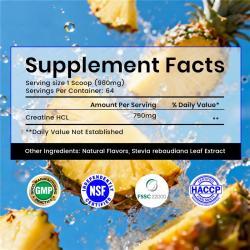 Креатин hcl порошок 99% чистый для спортивного питания (арт. 26-1002007)