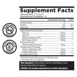 Капсулы омега 3 6 9 с куркумой для мозга и суставов (арт. 26-1002215)