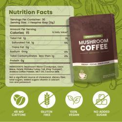 Кофе с грибами reishi, cordyceps, lions mane для энергии и ясности (арт. 26-1002217)