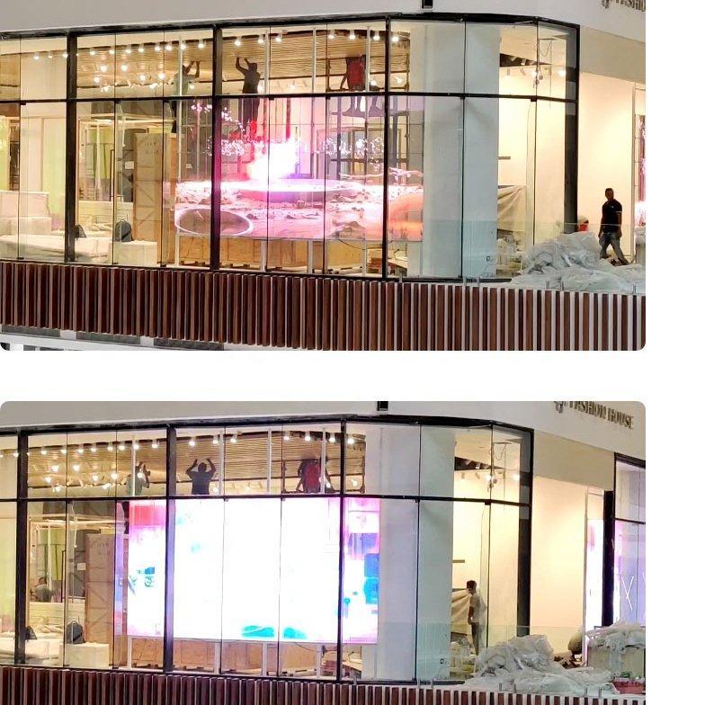 Дисплей LED прозрачный ультратонкий для стеклянных витрин (арт. 26-2002198)