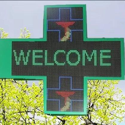 Крест аптечный светодиодный P10 двусторонний для улицы (арт. 26-2002214)