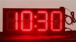 Часы LED 8 дюймов красные уличные с GPS (арт. 26-2002242)