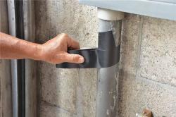 Лента ПВХ клейкая термостойкая водонепроницаемая для изоляции труб (арт. 26-1902063)