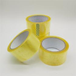 Лента упаковочная BOPP прозрачная коричневая с логотипом (арт. 26-1902093)