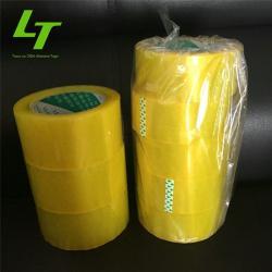 Лента упаковочная BOPP прозрачная коричневая с логотипом (арт. 26-1902093)