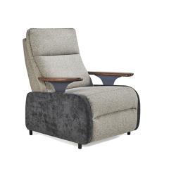 Кресло-реклайнер электрическое складное с массажем и деревянными подлокотниками (арт. 26-2102020)