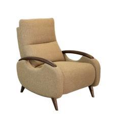 Кресло-реклайнер с деревянными подлокотниками и массажем для отдыха (арт. 26-2102021)