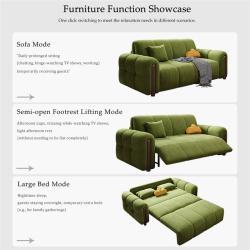 Диван-кровать электрический раскладной с пультом для гостиной (арт. 26-2102027)