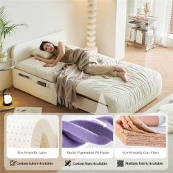 Диван-кровать из кожи с электроприводом для школ и отелей (арт. 26-2102028)