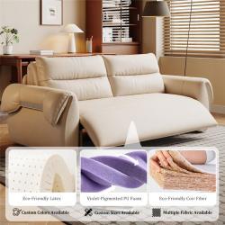 Диван-кровать электрический кожаный раскладной для гостиной (арт. 26-2102031)