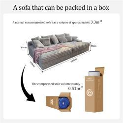 Диван-комплект компрессионный из шенилла для гостиной (арт. 26-2102047)