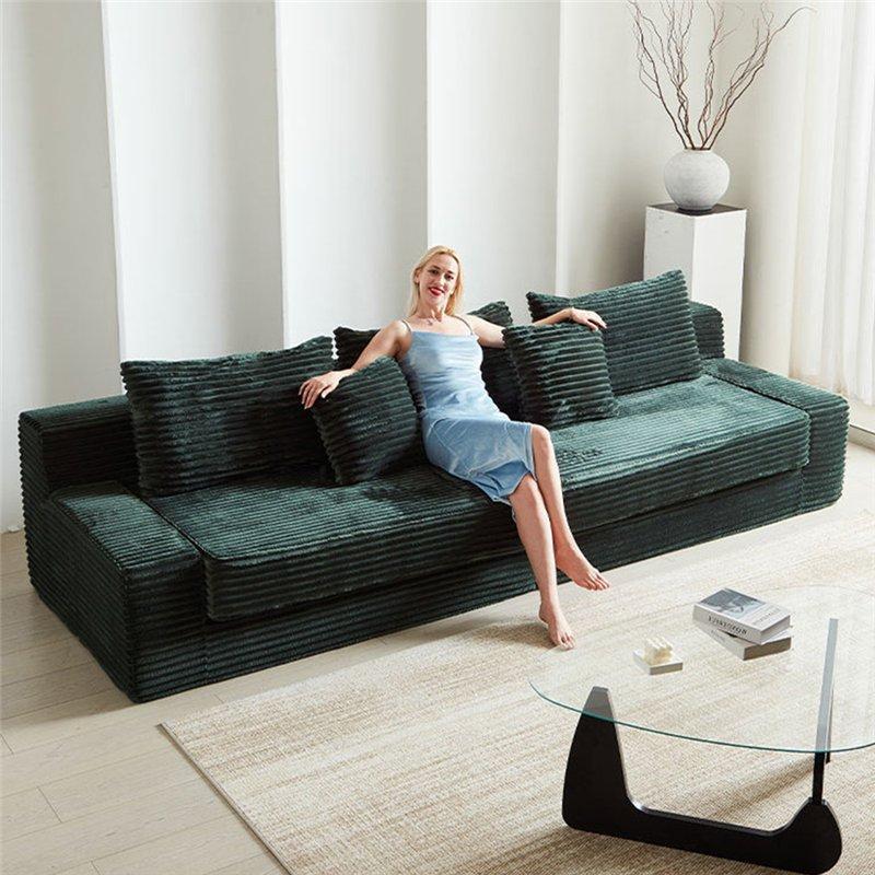 Диван-кровать с высокой плотностью ткани и мягкой обивкой для виллы (арт. 26-2102066)