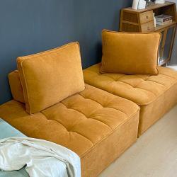 Диван модульный с компрессией и экокожей для квартиры (арт. 26-2102073)