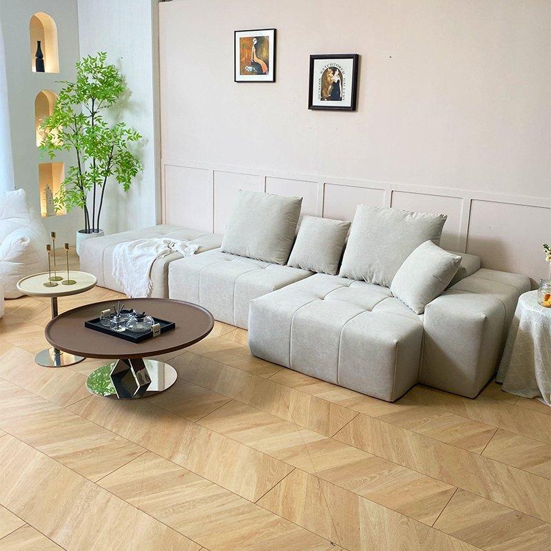 Диван угловой с откидной спинкой и памятью формы для гостиной (арт. 26-2102077)