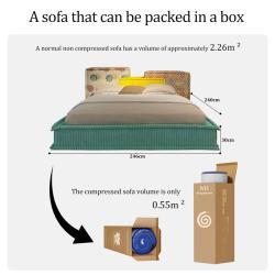 Кровать-компрессор из губчатой ткани для спальни (арт. 26-2102091)