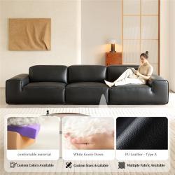 Диван модульный кожаный для гостиной (арт. 26-2102108)